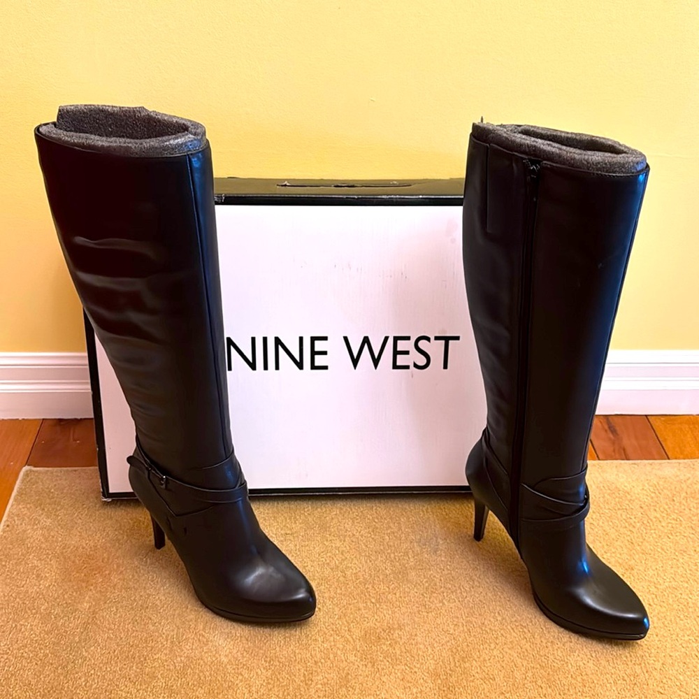 Nine West Leather Boots – New, Never Worn (Size US7M)